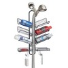 iDesign Shower Caddy - Bottle Organizer with Slanted Shelves - Black - 4 of 4