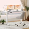 Sweetcrispy 63 Inches Electric Standing Desk with Memory Preset and T - Shaped Metal Bracket - Ergonomic Height Adjustable Desk for Home Office - 3 of 4