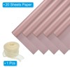 Unique Bargains Decorative Elegant Waterproof Matte Gift Wrap Paper with Ribbon 1 Set - 3 of 4
