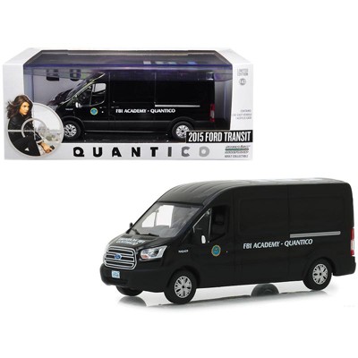 2015 Ford Transit Van Black "FBI Academy Quantico" "Quantico" (2015-2018) TV Series 1/43 Diecast Model Car by Greenlight