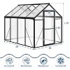 Greenhouse for Outdoors, Heavy-Duty Walk-In Design with Roof Vent, Ground Nails & Sliding Lockable Door, for Garden Backyard - 2 of 4