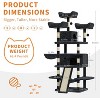 68.5in Tall Indoor Cat Tree for Large Cats, Upgraded Heavy Duty Cat Tower with Scratching Posts/Condo/Plush Perches/Hammocks/Dangling Balls - 2 of 4
