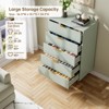 3/5/6 Drawer Dresser for Bedroom with Gold Handles, Modern Wooden Chest of Drawers and Storage Organizer for Living Room, Entryway, or Hallway - 4 of 4