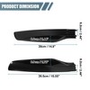 Unique Bargains Roof Rack Bar Rail End Protection Cover Shell for Toyota Land Cruiser Prado Plastic Black 1 Set - 3 of 4