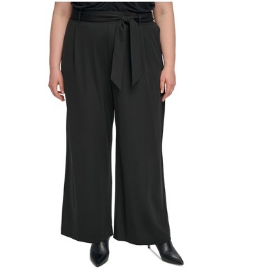 Calvin Klein Womens High-Rise Casual Trouser Pants