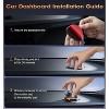 HTUTWOO Upgraded Suction Cup Phone Mount 360° Zinc Alloy Phone Stand Vacuum Magnetic Car Holder for MagSafe Mount, for iPhone 16 15 14 13 12 Android - 4 of 4