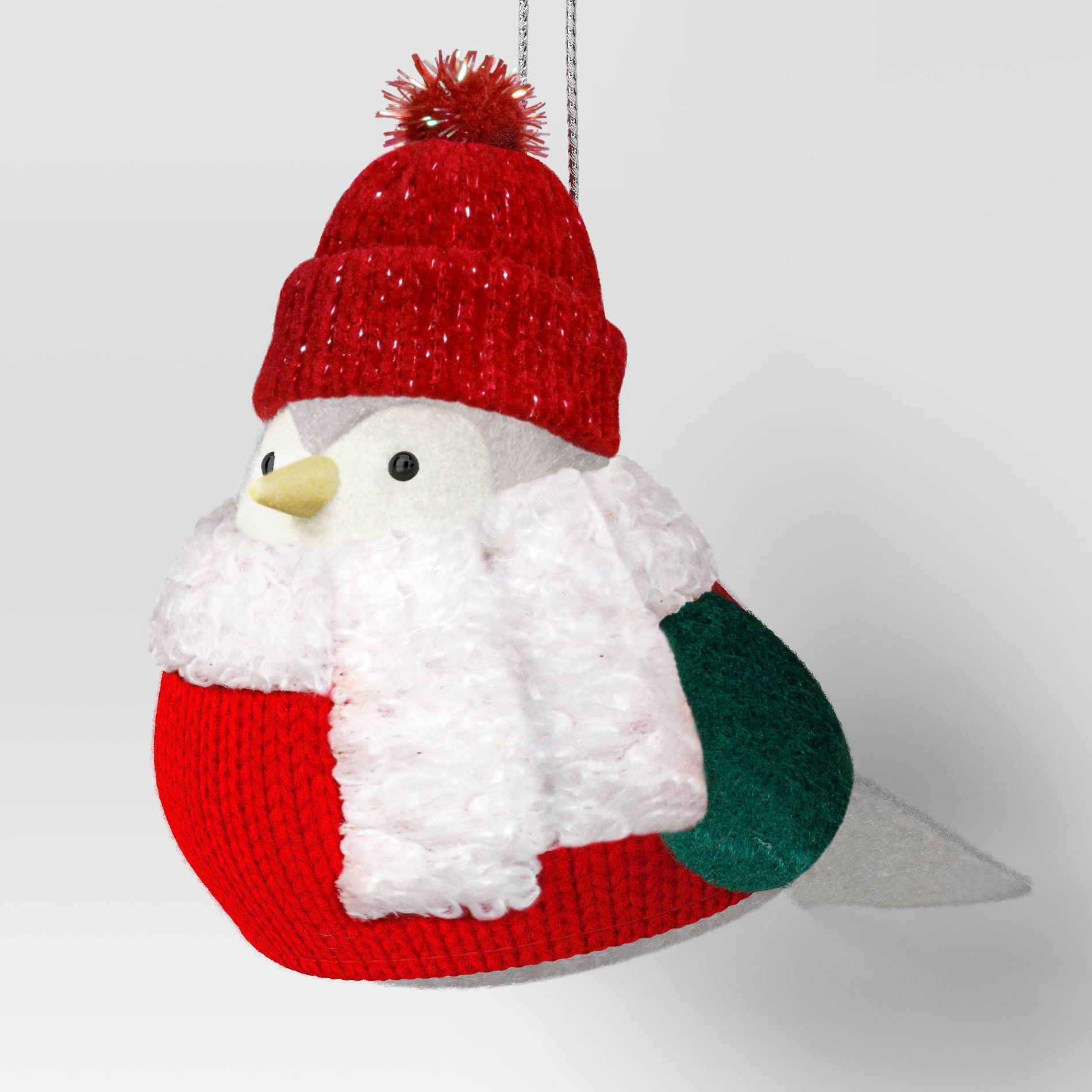 Christmas Featherly Friends Ornament Green Vest - Wondershop™