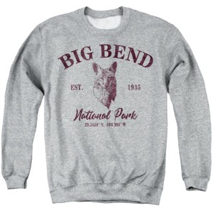 Men's Big Bend National Park Coyote Icon Crewneck Sweatshirt - 1 of 4