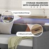 NicBex Twin Size Daybed with 2 Drawers,Upholstered Daybed with Charging Station and LED Lights for Bedroom,Living Room,Apartment - 4 of 4