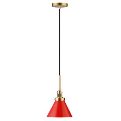 Hudson and Canal 8.5" Wide Pendant with Metal Shade