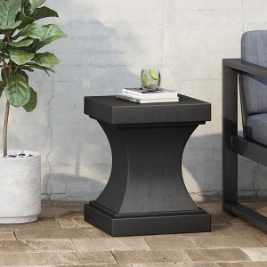Osparple Outdoor Side Table,Modern Patio End Tables for Backyard,Pool, Indoor Companion,Durable and Rustproof,Irregular - 1 of 4