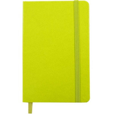 JAM Paper Hardcover Notebook w/Elastic Travel Journal 4 x 6 Green Apple 340528852