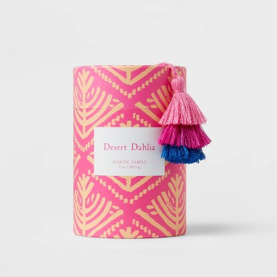 9oz Global Glass Jar Boxed Desert Dahlia Candle - Opalhouse™