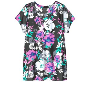 Swim 365 Longer Length Short-Sleeve Swim Tunic - 1 of 4