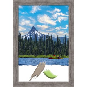 Amanti Art Pinstripe Plank Grey Narrow Picture Frame - 1 of 4