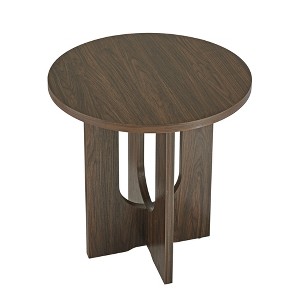 XINGHANZHENXUAN Black Modern Solid Wood-Look Coffee Table, Sleek MDF Living Room Center Table with Waterproof Surface - 1 of 4