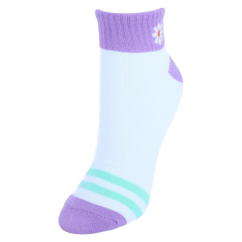 CTM Women's Assorted Low-Cut Ribbed Comfortable Socks (6 Pair Pack), 5 of 7