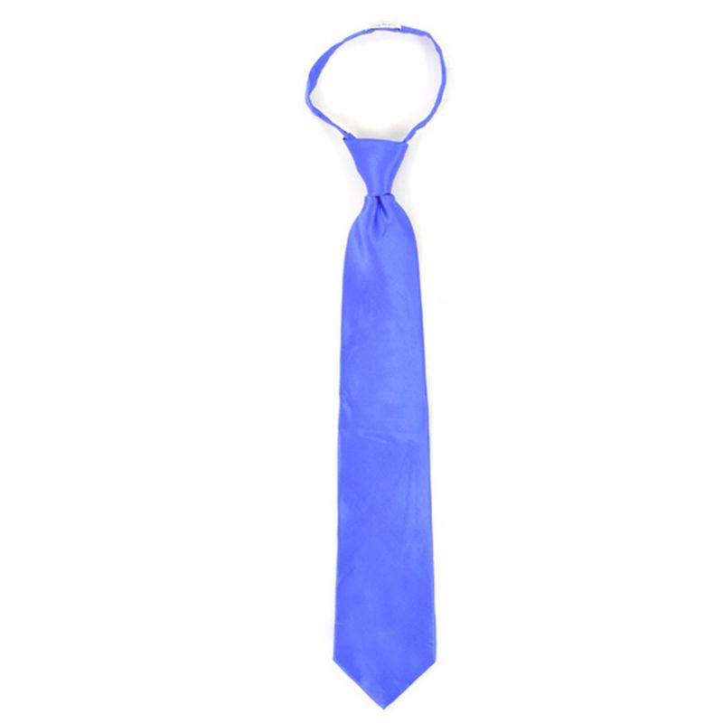 Men's Solid Color Pre-tied Zipper Necktie, 2 of 5