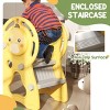 SEVOBAL Baby Activity Gyms 3-in-1 Toddler Slide with Basketball Hoop Climber Duck Pattern for Indoor Fun, Yellow, 58.7"*26.4"*30.7" - 2 of 4