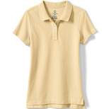 Lands' End School Uniform Girls Short Sleeve Feminine Fit Mesh Polo Shirt