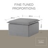 Maven Lane Claude Contemporary Ottoman in Fabric Upholstery - 2 of 4