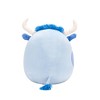 Squishmallows 12" Bermayeh Blue Ball with Fuzzy White Belly and Flower Medium Plush - 2 of 4