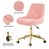 Lyngins Ergonomic Office Chair with Gold-Plated Five-Claw Chair Legs, Modern Teddy Fabric Home Office Desk Chairs, Adjustable Height Computer Chair - 4 of 4