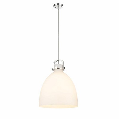 Newton Bell - 1 Light Stem Hung Pendant In Industrial Style-21.63 Inches Tall and 16 Inches Wide