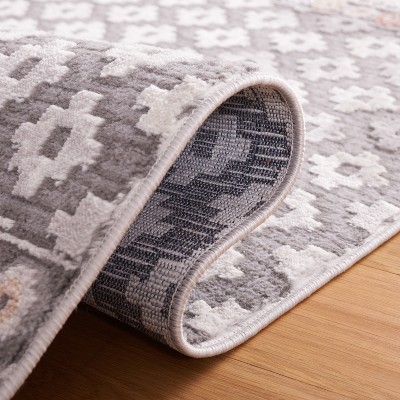 Eternal Grace Hand-Knotted Blue Wool & Synthetic 79" Square Rug