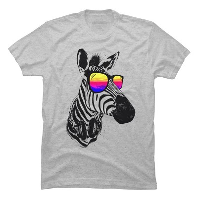 Men's Design By Humans Cool Zebra By clingcling T-Shirt