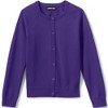 Lands' End School Uniform Kids Cotton Modal Cardigan Sweater - 2 of 3