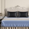 PiccoCasa 85GSM Satin Luxury Silky Envelope Closure Pillowcases 2 Pcs - 2 of 4