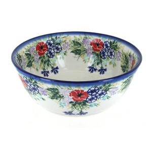 Blue Rose Polish Pottery 12E WR Unikat Large Bowl - 1 of 1