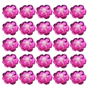 Unique Bargains Iron On Durable DIY Clothing Sequin Bead Flowers Patches 50 Pcs - 1 of 4