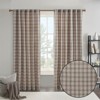 DSVIMOY Curtain Panels, Plaid Rod Pocket and Back Tab Curtain Panel with Lining for Living Room, Bedroom, Multicolor, 84"*50"*0.13" - 4 of 4