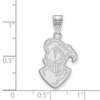 Black Bow Jewelry 10k White Gold Furman Paladins NCAA Large Pendant - 2 of 3