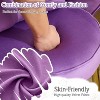 VINGLI Petal Makeup Vanity Chair with Back,Flower Cute Girls Desk Chair Comfy No Wheels,Modern Dining Chair,Small Accent Chair,Velvet - 4 of 4