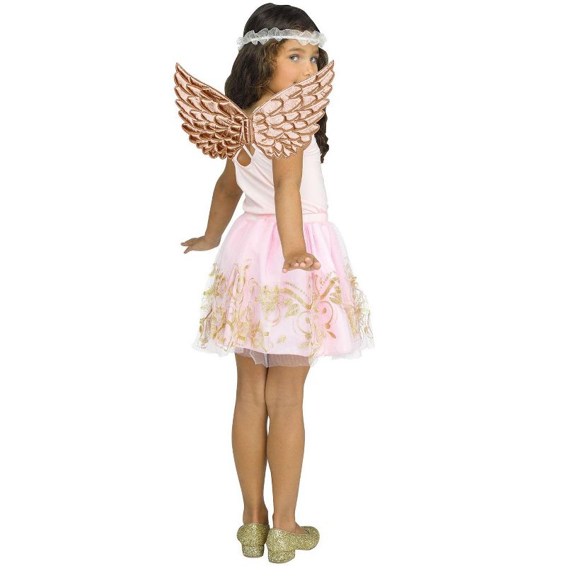 Fun World Angel Wing Set Child Costume Kit (Rose Gold), 1 of 3