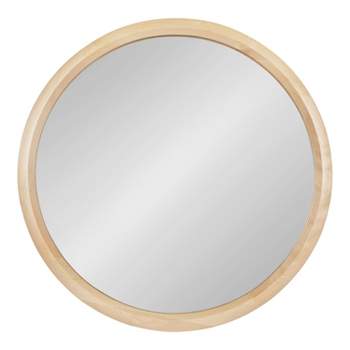 Kate and Laurel Pao Curved Framed Wood Wall Mirror