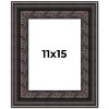 PosterPalooza | 3.5" Wide Ornate Black Picture Frame - UV Acrylic, Foam Board Backing, Hanging Hardware - 2 of 4