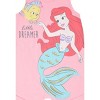 Disney Princess Rapunzel Ariel Belle Jasmine Aurora Baby Girls Snap Romper and Headband Newborn to Toddler - 4 of 4
