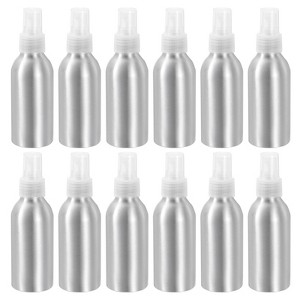 Unique Bargains Aluminum Rustproof Portable Empty Travel Spray Bottles 12 Pcs - 1 of 4