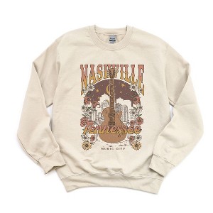 Simply Sage Market Women's Graphic Sweatshirt Nashville Tennessee Flowers - 1 of 2