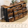10 Drawer Dresser, 55 Inch TV Stand with Power Outlet Entertainment Center, Fabric Drawer Storage for Bedroom, Living Room, Wardrobe - 4 of 4