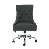 Tufted Office Chair with Adjustable Height & Swivel Base, Armless Fabric Desk Chair with Plush Seat Cushion-Cuddlewood - 2 of 4