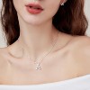 Women Girls Initial Letter Necklaces,Initial Baseball Number Birthstone Necklace Jewelry Gifts for Women - 3 of 4