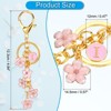 Unique Bargains  Metal Small Beautiful Personalized Flower Keychain for Handbag Purse - 2 of 4