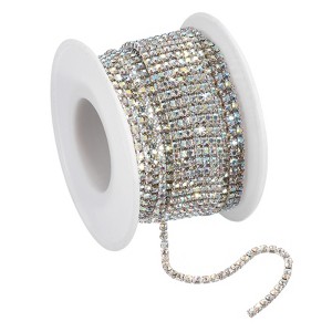 Unique Bargains Bags Clothing Decoration Crystal Rhinestone Sew on Close Claw Chain Trim - 1 of 4