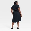 Women's Short Sleeve Midi Utility Shirtdress - A New Day™ - 2 of 3