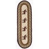 Earth Rugs Moose Oval Stair Tread 27"x8.25", Braided Natural Jute with Rustic Wildlife Print for Cabin or Lodge Style Decor - 2 of 3